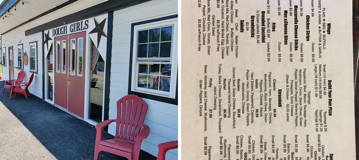 Dough Girls Pizza Menu