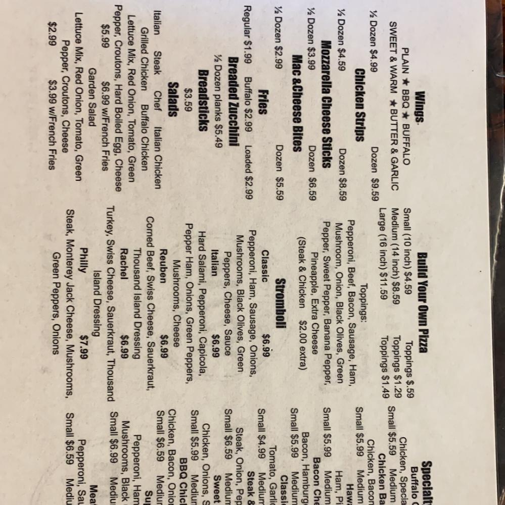 Dough Girls Pizza Menu image 1