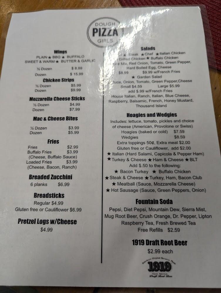 Dough Girls Pizza Menu image 3